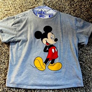 Grey Micky Mouse Shirt Girls